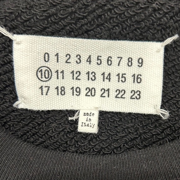 💖Host Pick💖 Maison Margiela men size XS black logo embroidered sweatshirt - Picture 8 of 12